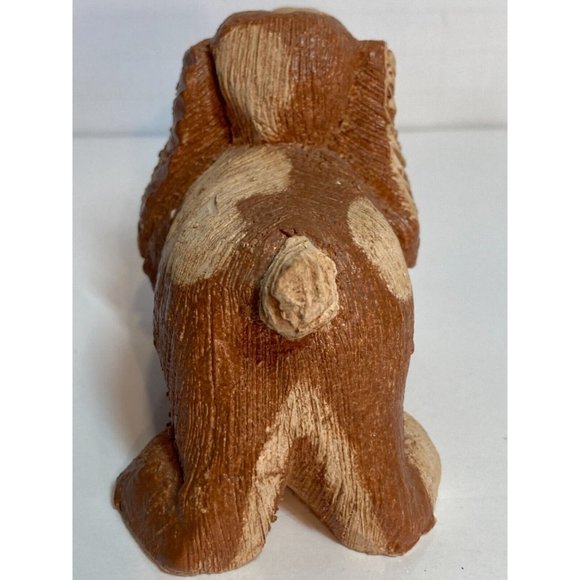 Artesania Rinconada Hunting Dog Retired Carved Clay Figurine Uruguay - Picture 3 of 11